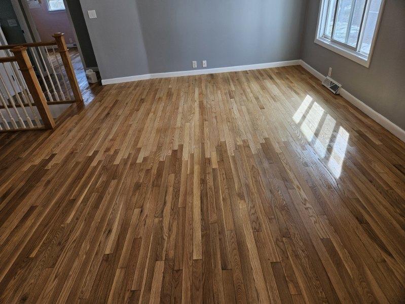 Oak hardwood flooring installation