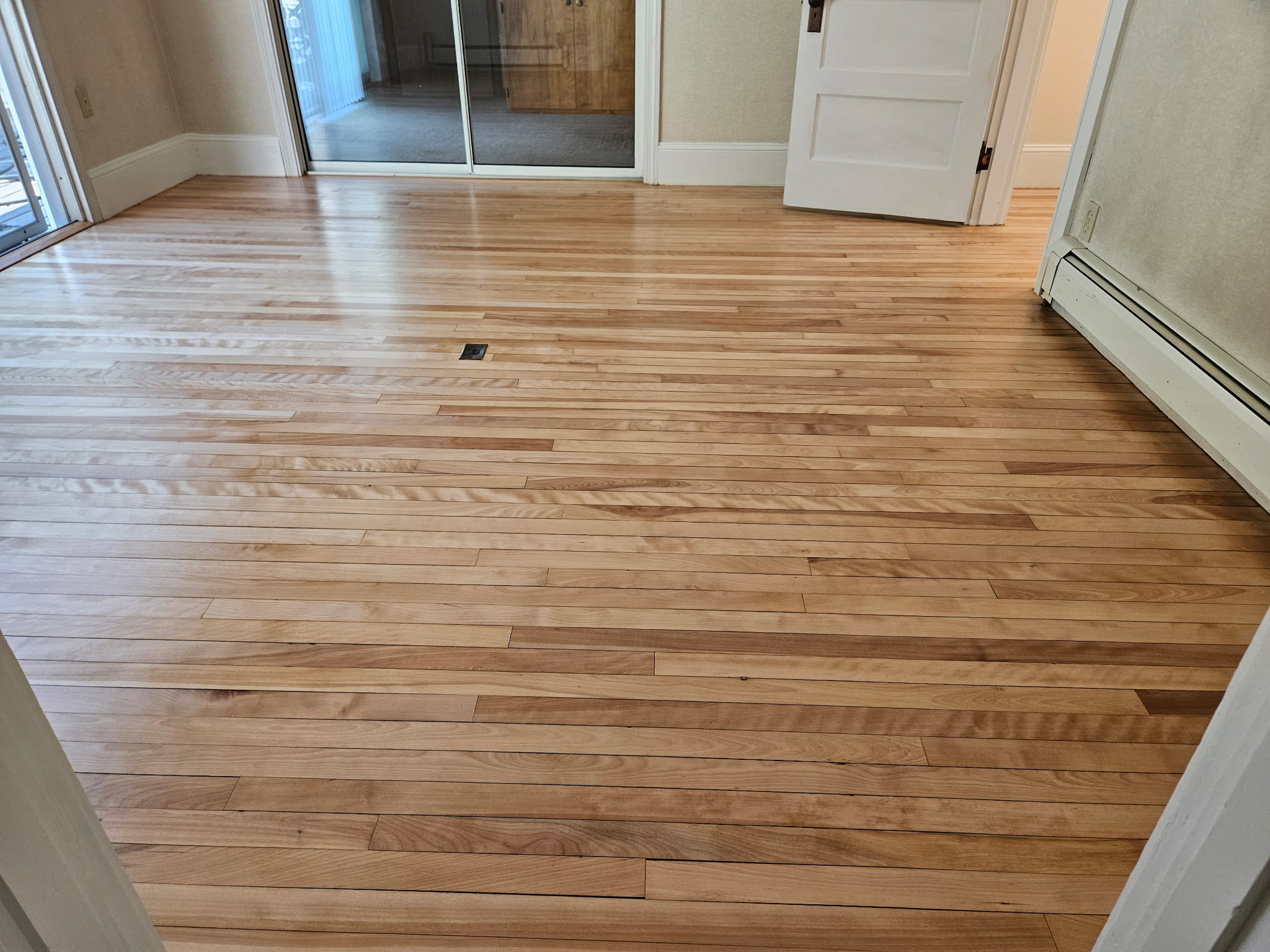 Luxury vinyl plank in modern kitchen