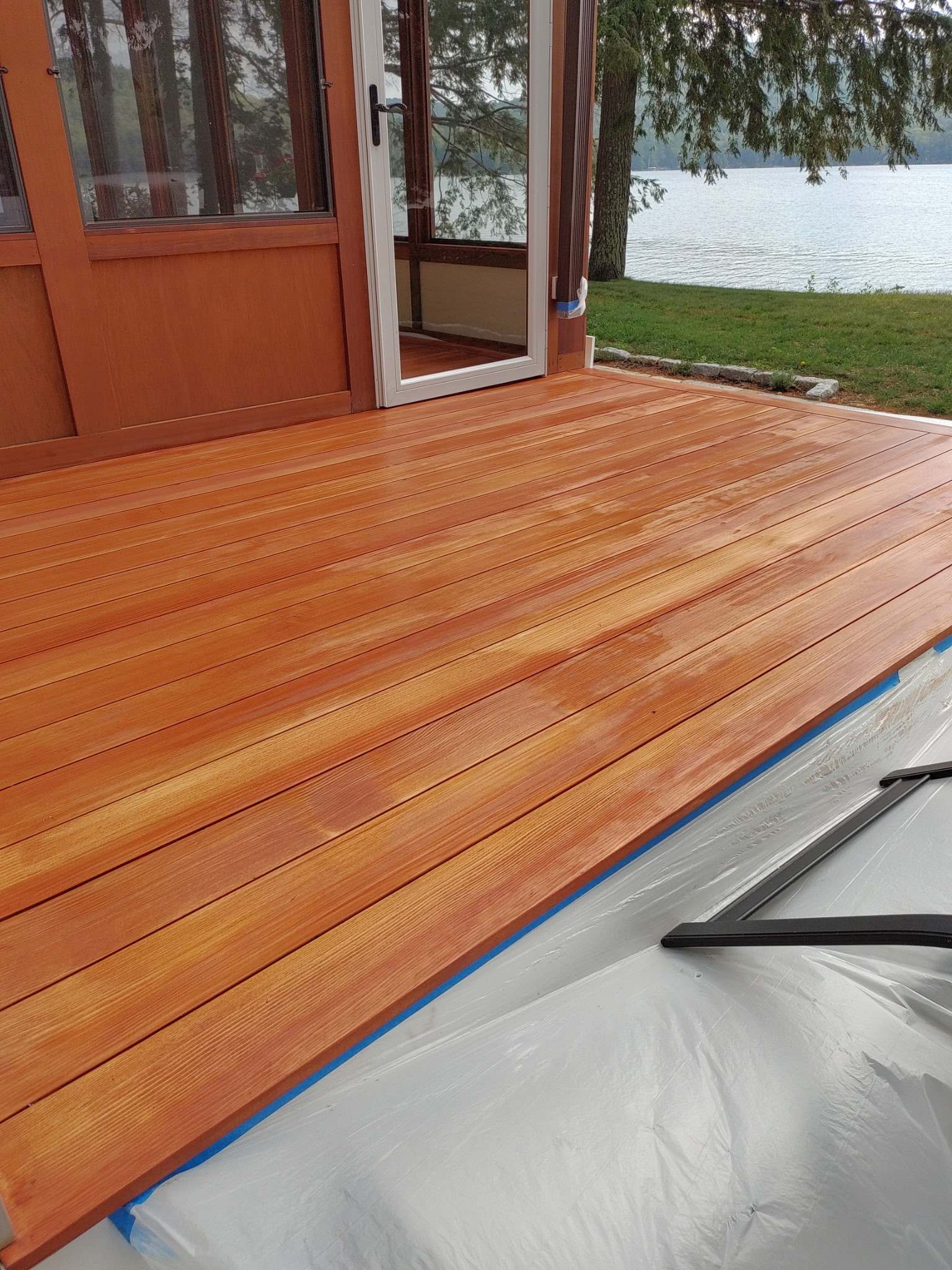 Wide plank pine flooring