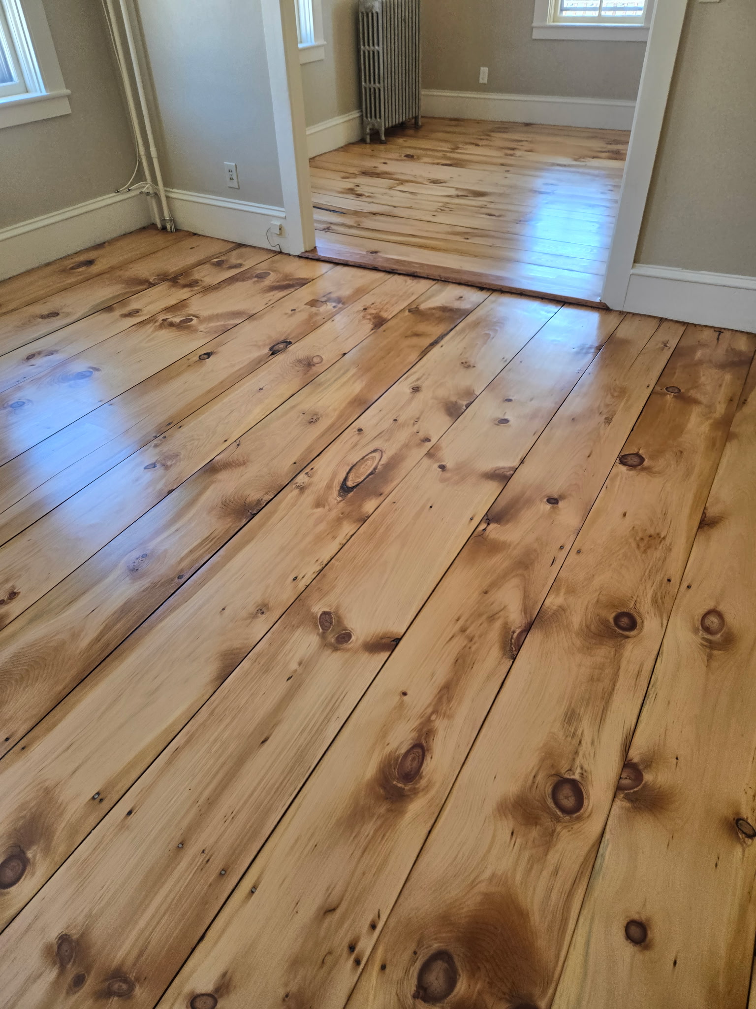 Restored antique floors